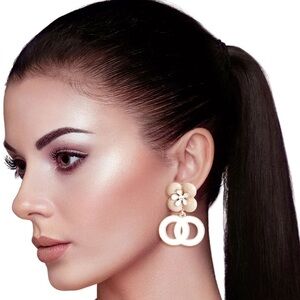 Ivory Essence Earrings Bespoke Bloom